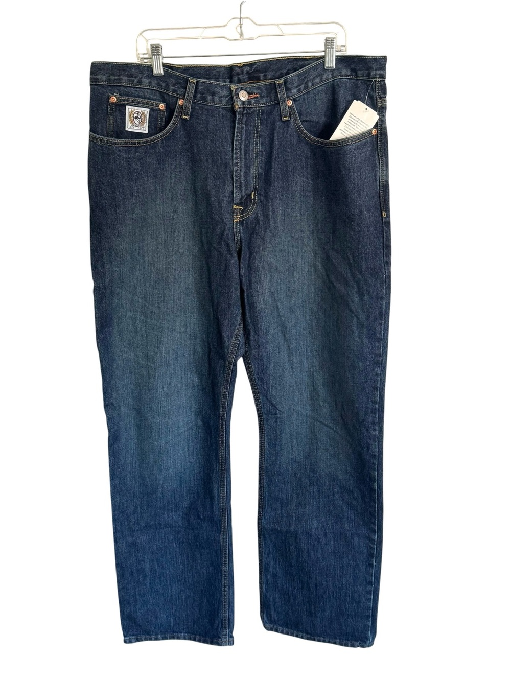 NEW Cinch White Label Mid Rise Relaxed Straight Leg Jeans Men 38”x 32” Indigo